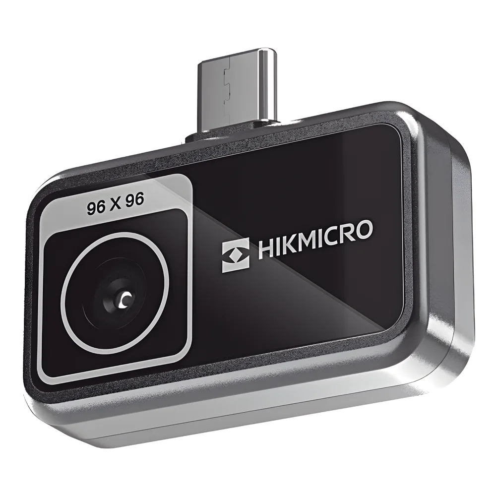 MiniE - Cámara Termográfica para Smartphone / Resolución IR 96 x 96 (9,216 píxeles) / SuperIR / Rango de -20°C a 400°C / Precisión ±2°C o ±2% / Compatible iOS y Android / Paleta Personalizable – vista 3