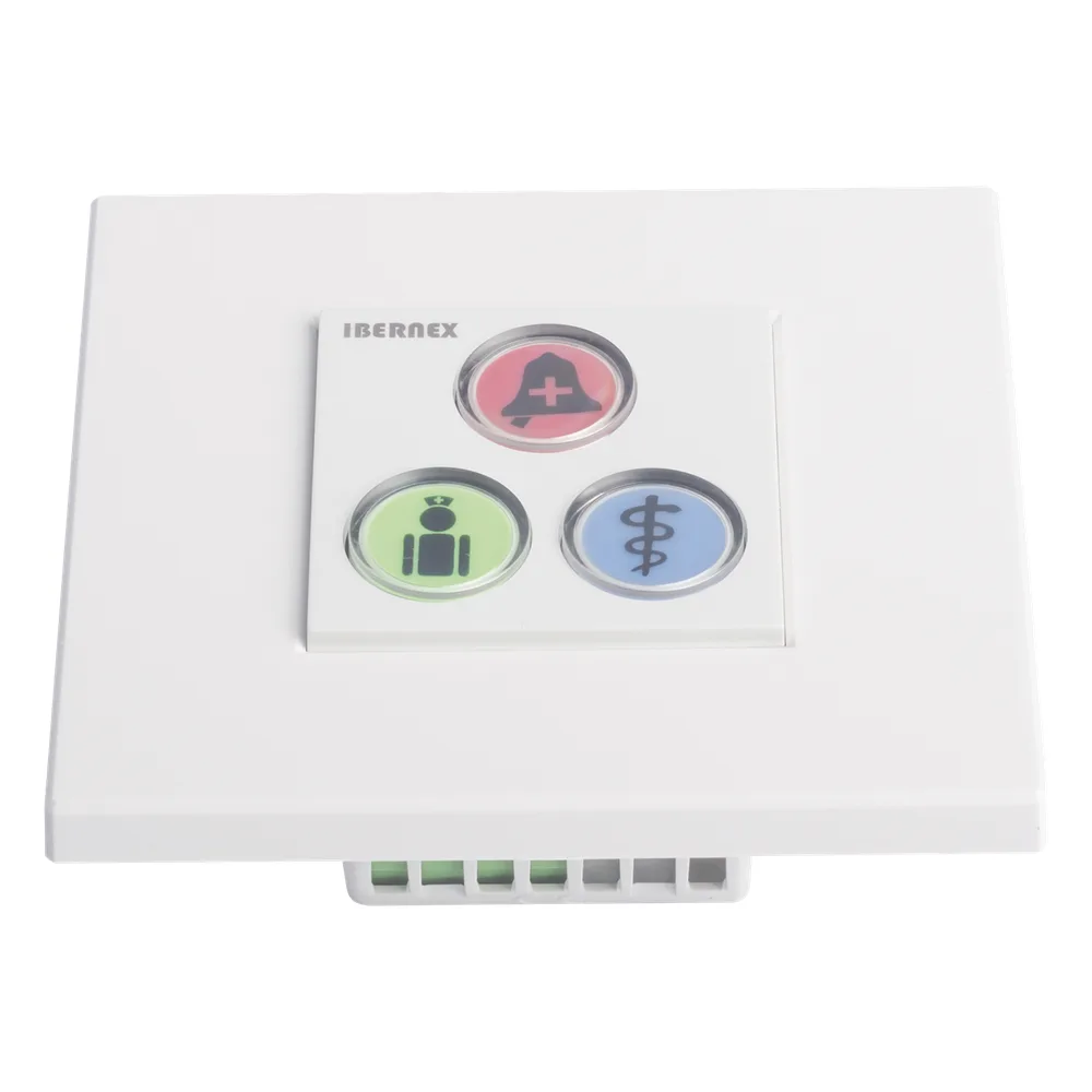 Modulo de 3 Botones iluminados con Lector RFID 125 KHz / Alarma / Cancelar y Código Azul / BUS RS485 / Compatible con NX0019/B, NX1021 y NX0015 – vista 2