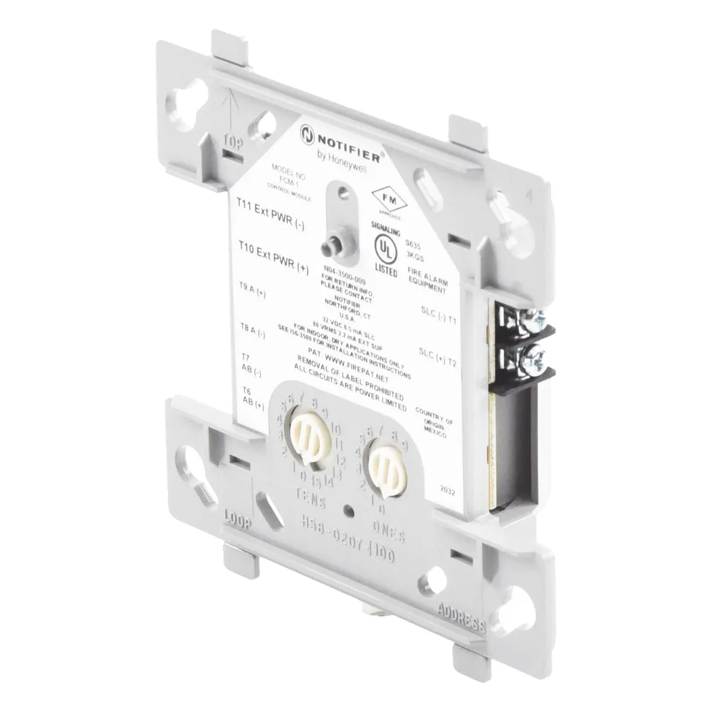 Módulo de control direccionable para circuito de notificación NAC de 24 V o audio hasta 70.7 Vrms, protocolo FlashScan – vista 2