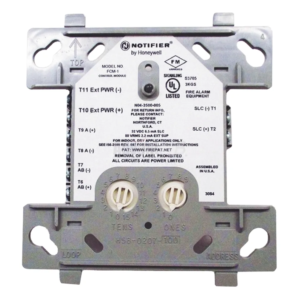 Módulo de control direccionable para circuito de notificación NAC de 24 V o audio hasta 70.7 Vrms, protocolo FlashScan