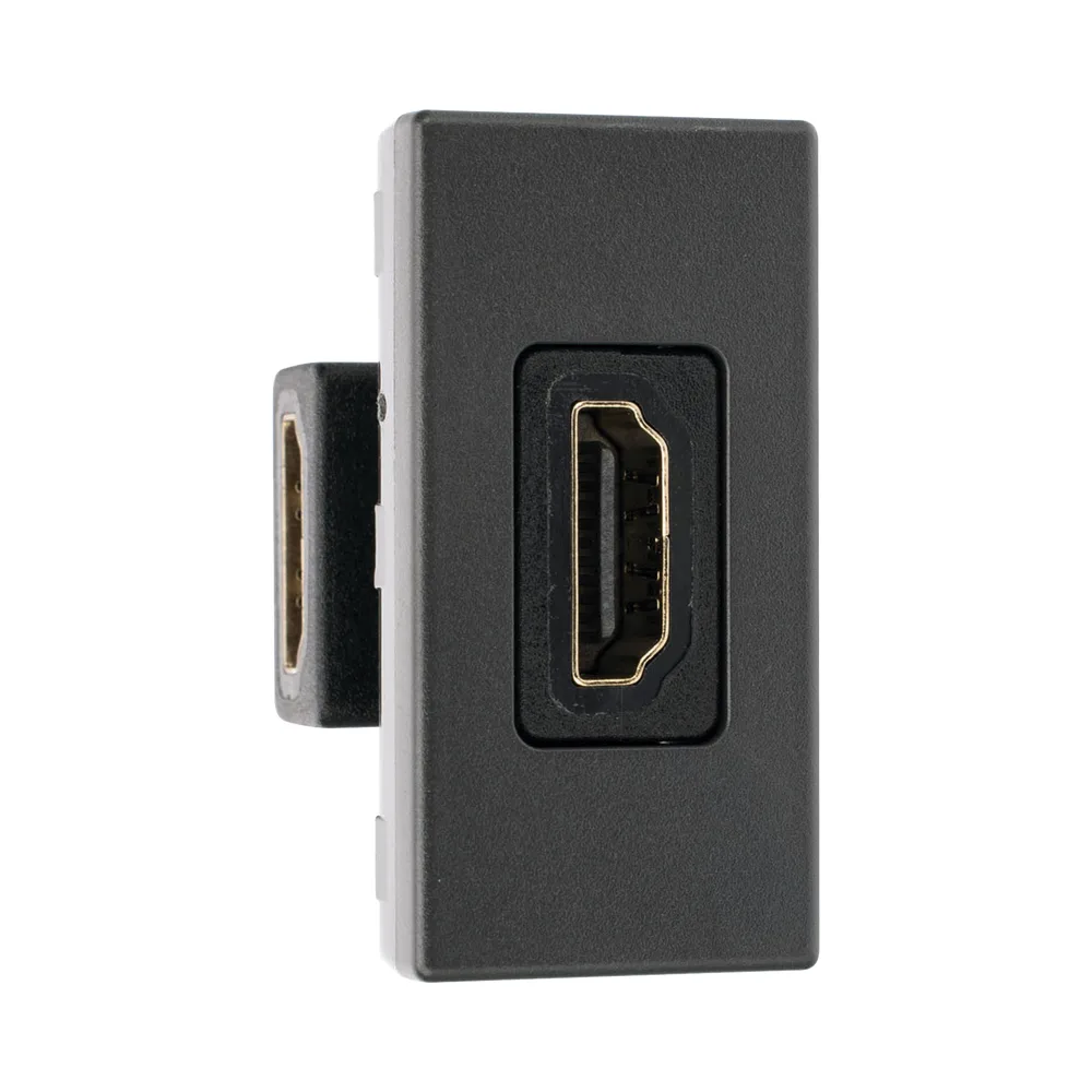 Módulo HDMI Hembra - Hembra Color Negro / (K129B/14) – vista 3
