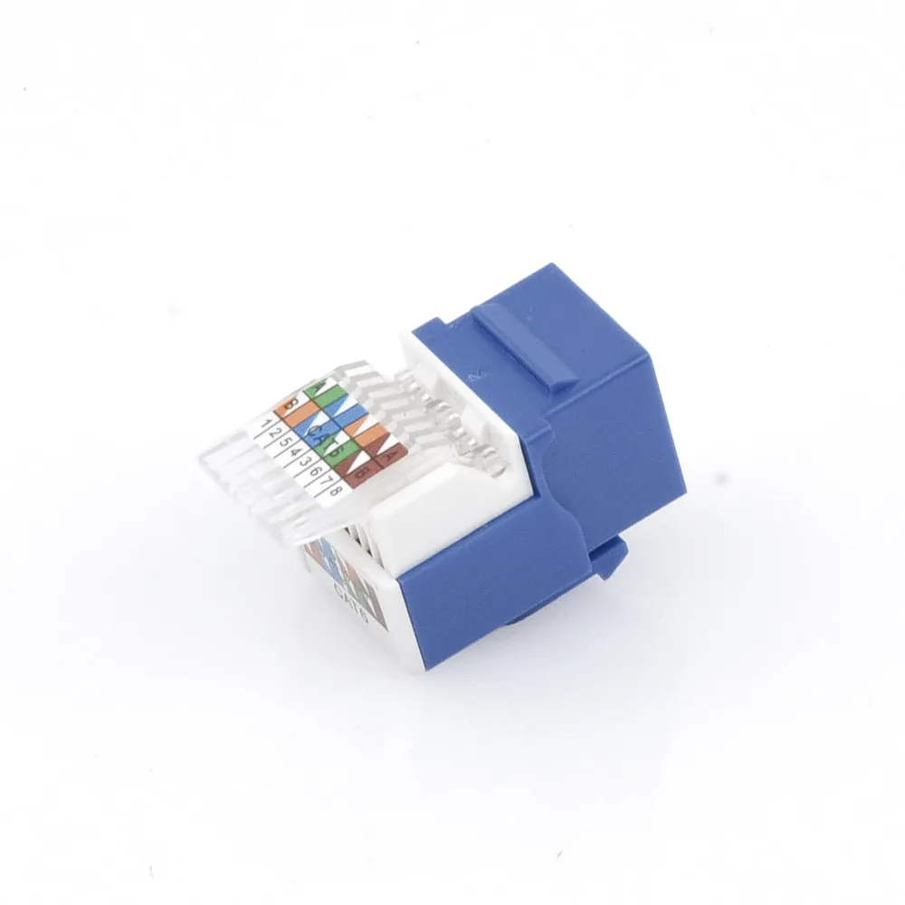 Módulo Jack Cat6 sin herramienta (toolless) keystone - Color Azul – vista 3
