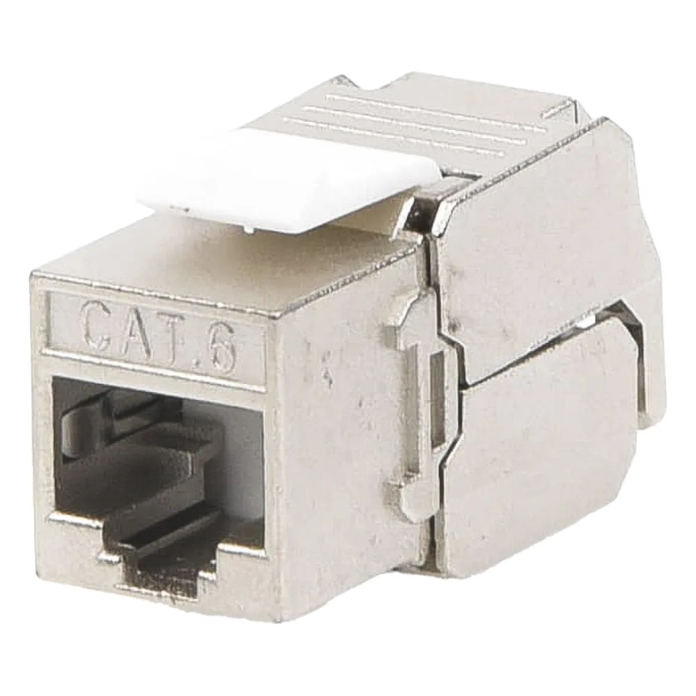 Módulo Jack Keystone Cat6 Blindado (STP) Sin Herramienta (Toolless)