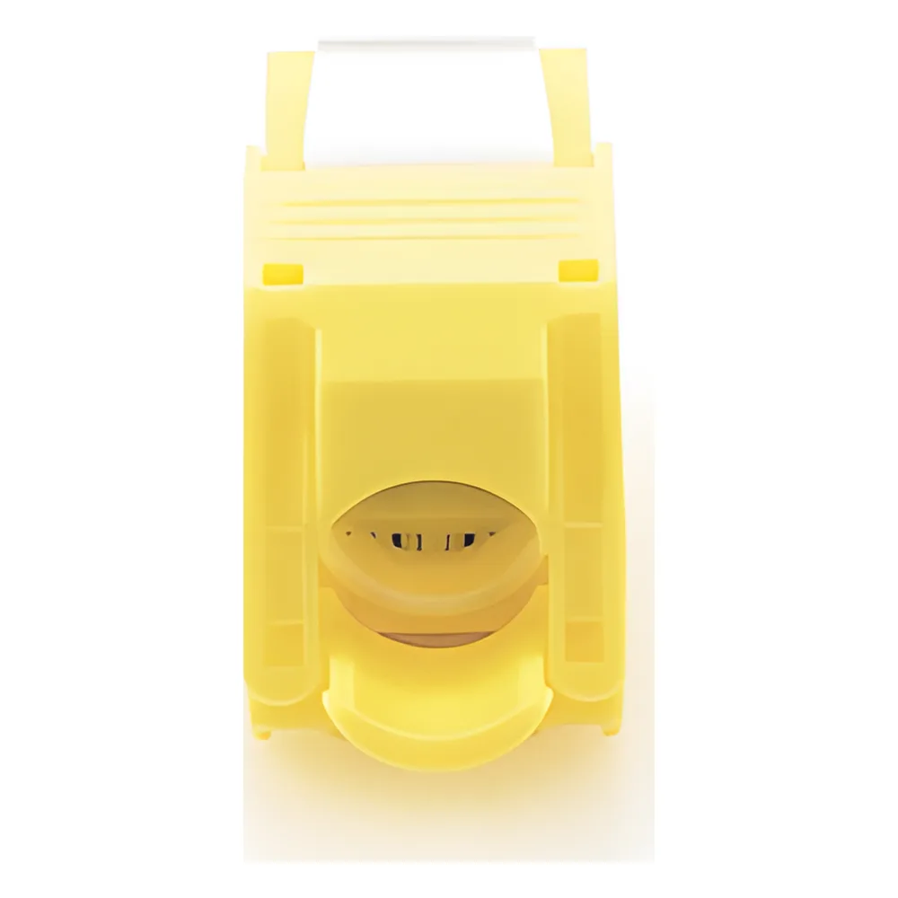 Módulo Jack Keystone Cat6 (Toolless), con Terminación en Ángulo 180 - Color Amarillo, Compatible con Faceplate y Patchpanel Linkedpro – vista 4