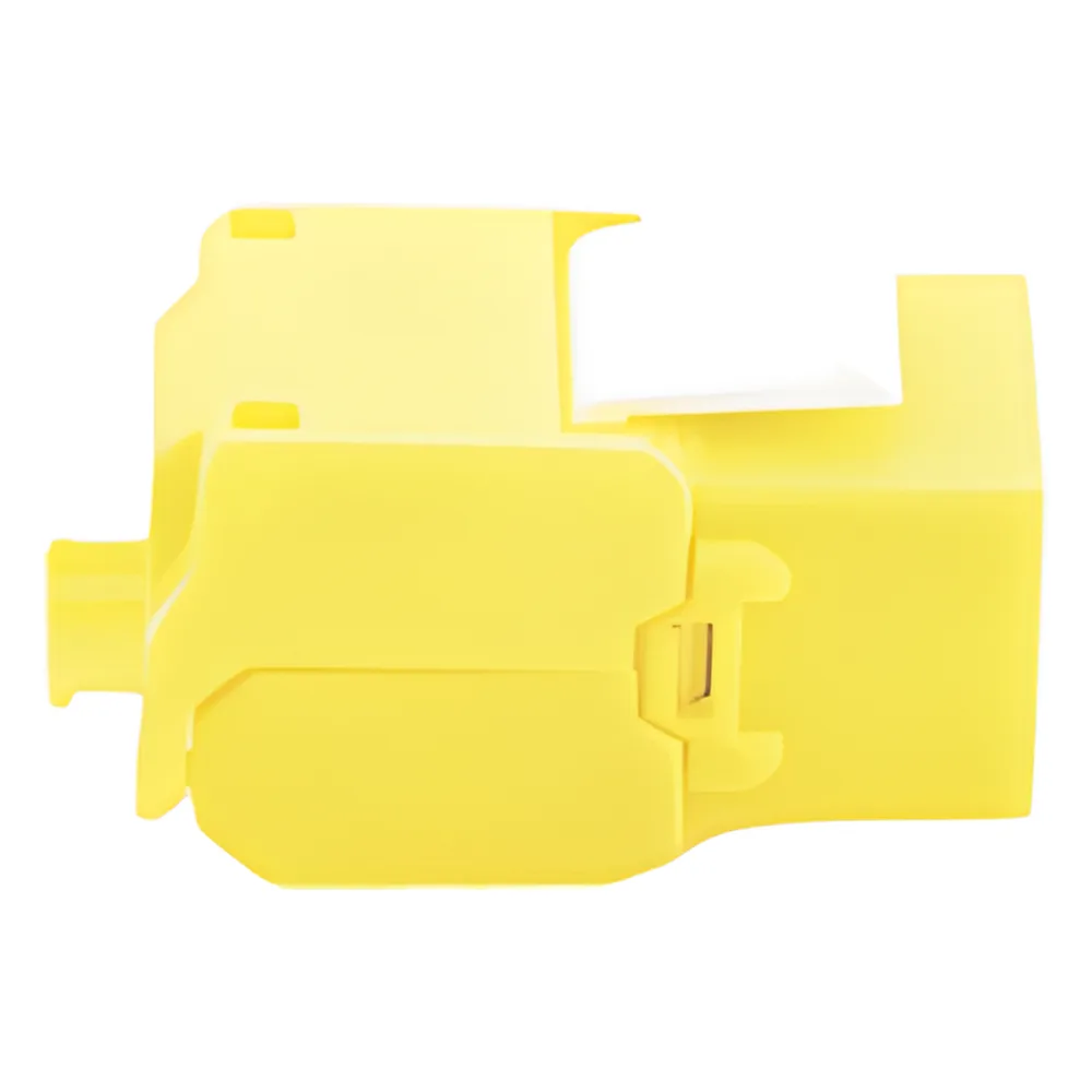 Módulo Jack Keystone Cat6A (Toolless), con Terminación en Ángulo 180 - Color Amarillo, Compatible con Faceplate y Patchpanel Linkedpro – vista 3