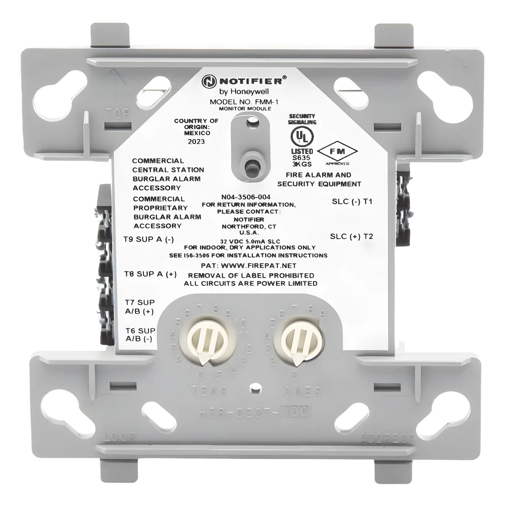 Módulo monitor direccionable para dispositivos de contacto normalmente abierto, compatible con FlashScan® y CLIP