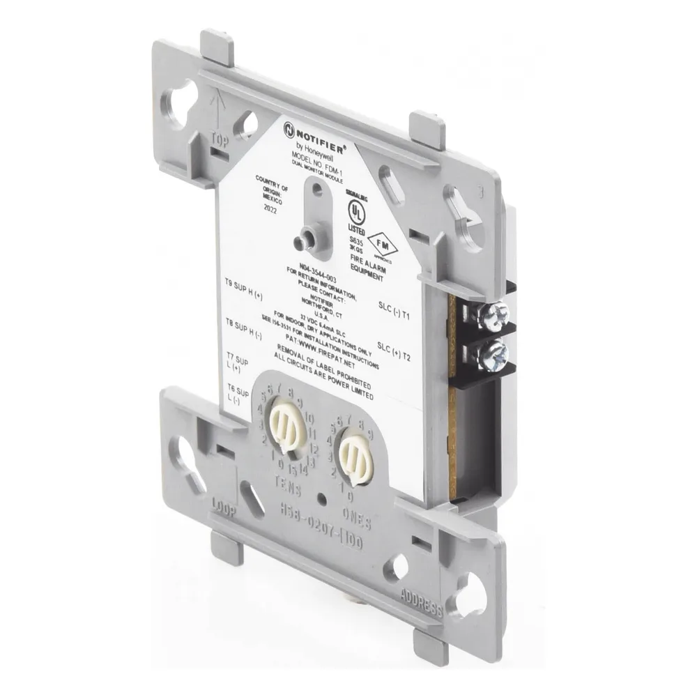Módulo monitor dual direccionable con dos circuitos IDC Clase B independientes y direccionamiento consecutivo automático – vista 2