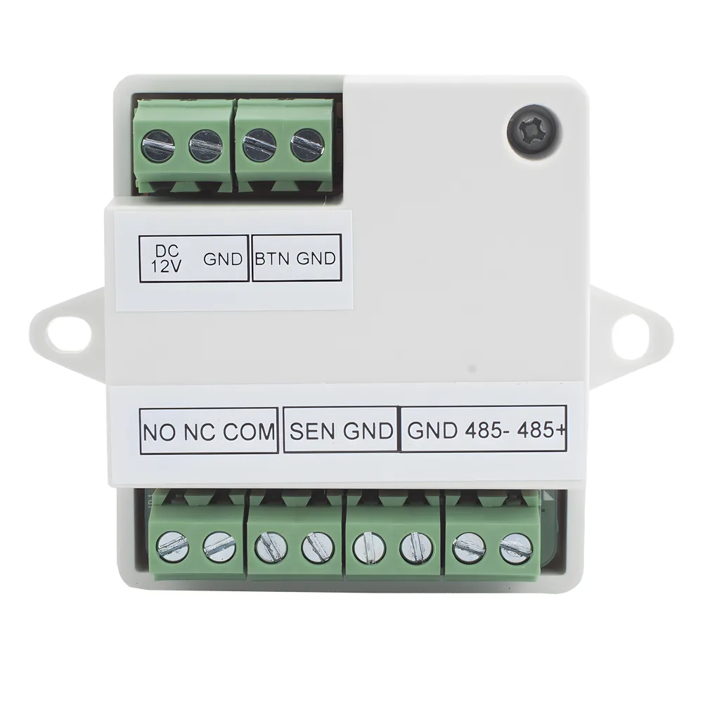 Módulo Seguro para Instalaciones SEGURAS en Controles de Acceso HIKVISION / Compatible con Biometricos Faciales Min Moe / Conexión RS-485  /  Soporta Botón de Salida y Chapa – vista 2