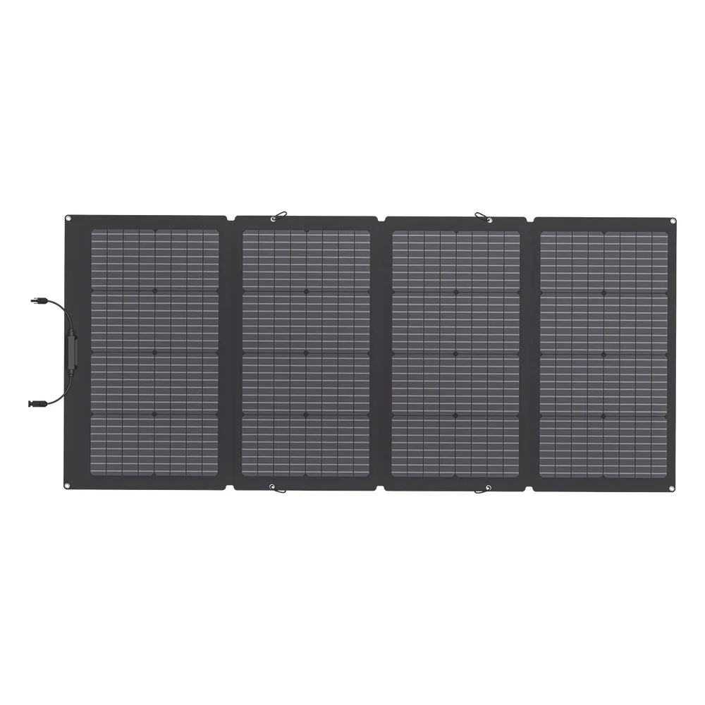 Módulo Solar Bifacial, Portátil y Flexible de 220W Recomendado para Estaciones Portátiles EFD330, EFD350 ó EFD500 / Ajuste de Ángulo / Carga Eficiente / Incluye Cable XT60 a MC4 – vista 3