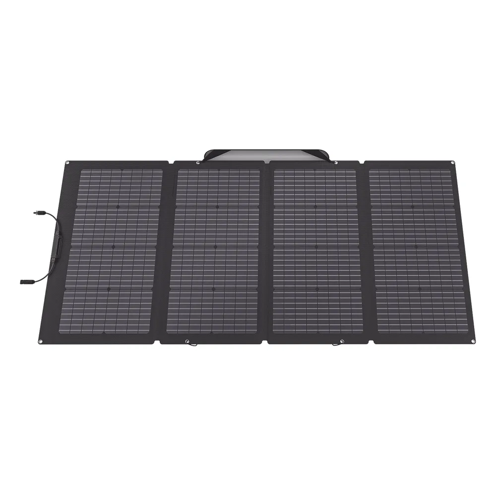 Módulo Solar Bifacial, Portátil y Flexible de 220W Recomendado para Estaciones Portátiles EFD330, EFD350 ó EFD500 / Ajuste de Ángulo / Carga Eficiente / Incluye Cable XT60 a MC4 – vista 4