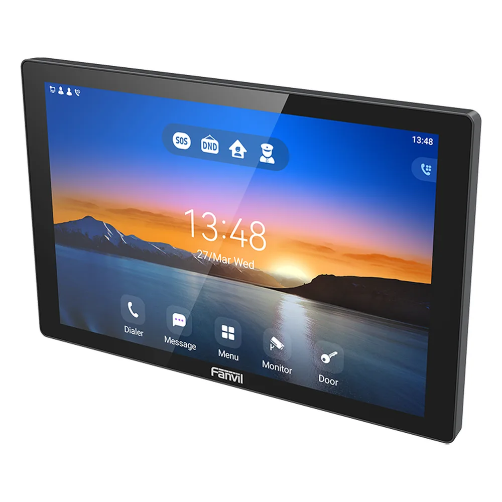 Monitor Audio/Video  IP/SIP para interior, Wi-Fi, pantalla táctil de 10.1", Apertura remota – vista 2