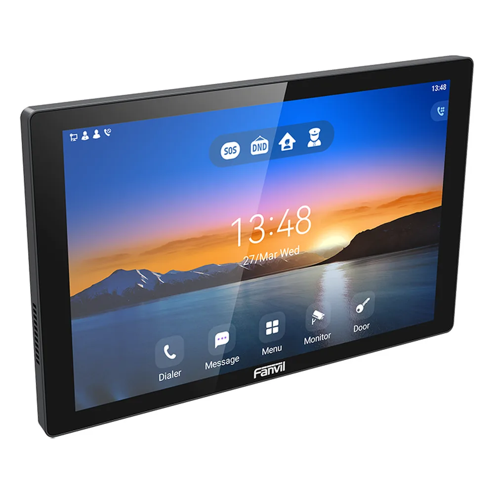 Monitor Audio/Video  IP/SIP para interior, Wi-Fi, pantalla táctil de 10.1", Apertura remota – vista 3