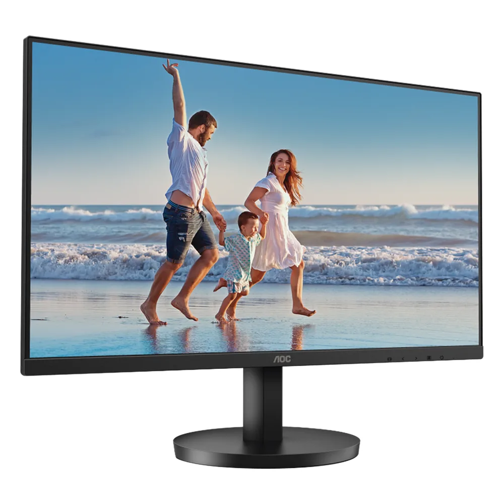 Monitor LED de 23.8" VESA, Resolución 1920 x 1080 Pixeles, Entradas de Video VGA/HDMI. Panel VA LCD Backlight LED. Ultra Delgado