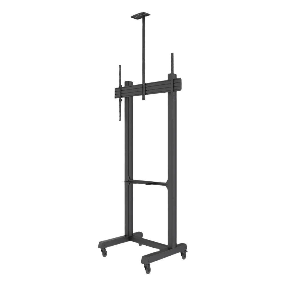 Montaje de Piso Móvil para Pantallas de  65 in a 100 in | vesa 100 x 100 hasta 1000 x 600 | carga maxima soportada 120kg| Fabricado en aluminio y acero – vista 3
