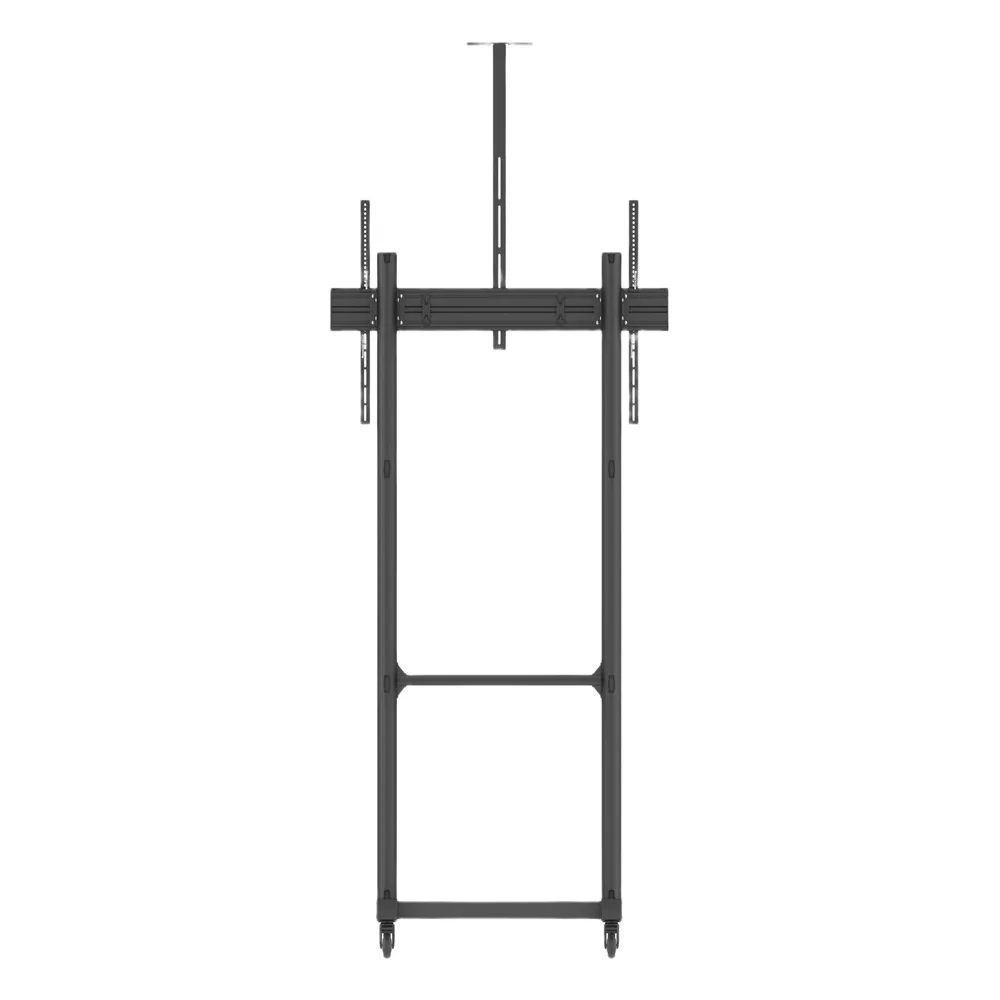 Montaje de Piso Móvil para Pantallas de  65 in a 100 in | vesa 100 x 100 hasta 1000 x 600 | carga maxima soportada 120kg| Fabricado en aluminio y acero – vista 4