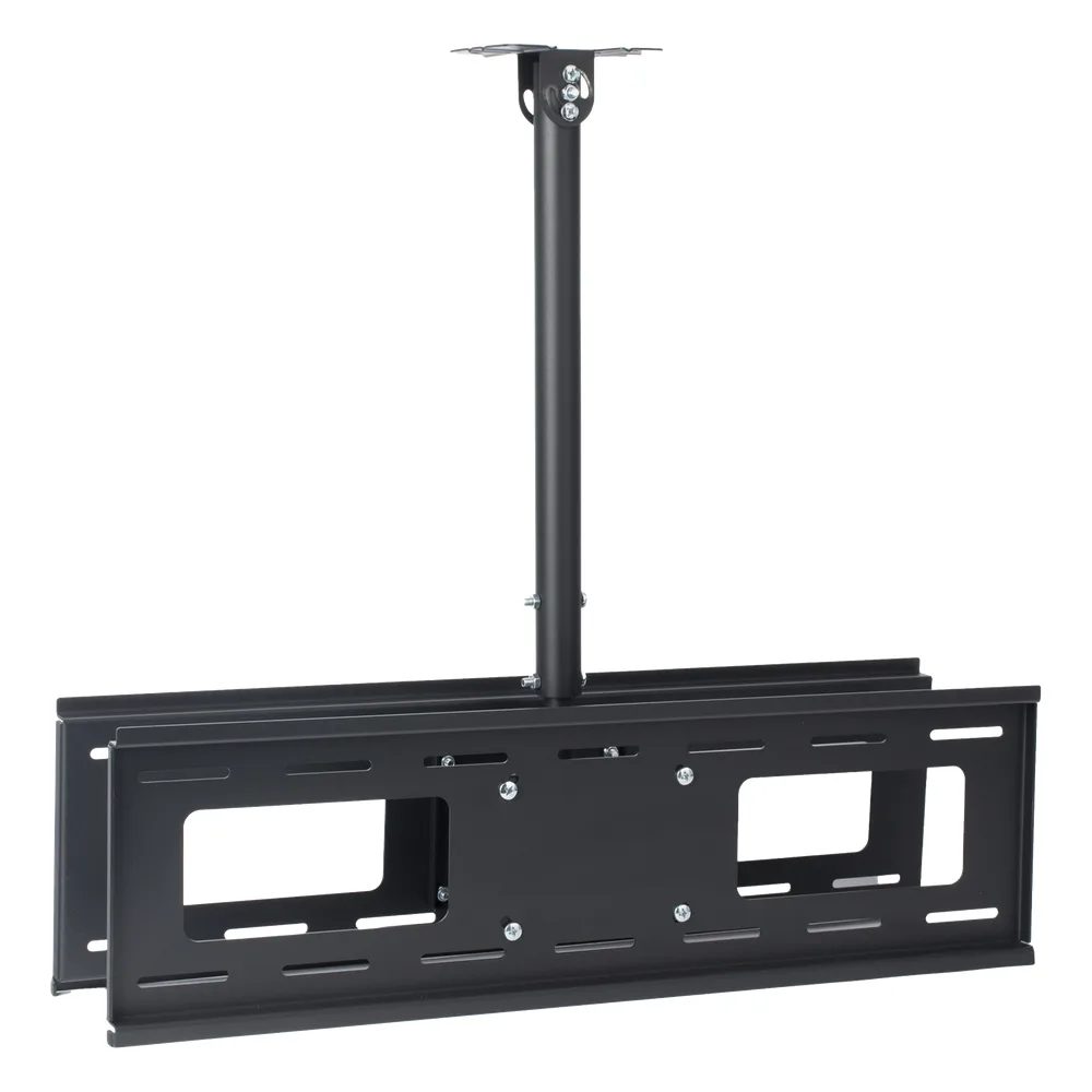 Montaje de Techo Universal Doble para Monitores de 32 a 65" / Soporta hasta 60 kg x pantalla  / Vesa 600 x 400/  Acero / Montaje Telescopico de 50 cm hasta 90 cm – vista 3