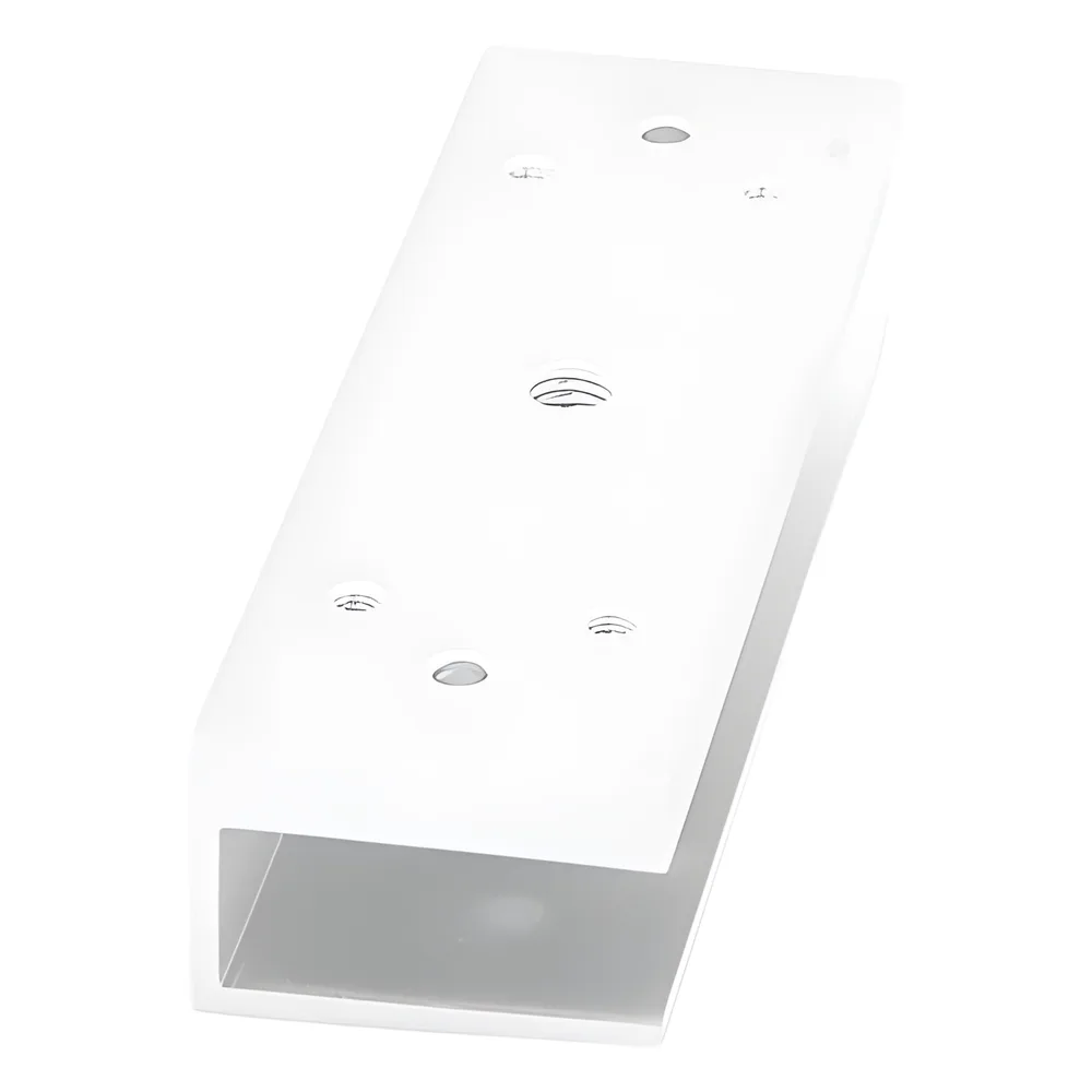 Montaje en U para puerta de vidrio compatible con chapa magnética MAG350S y MAG350NLED – vista 5
