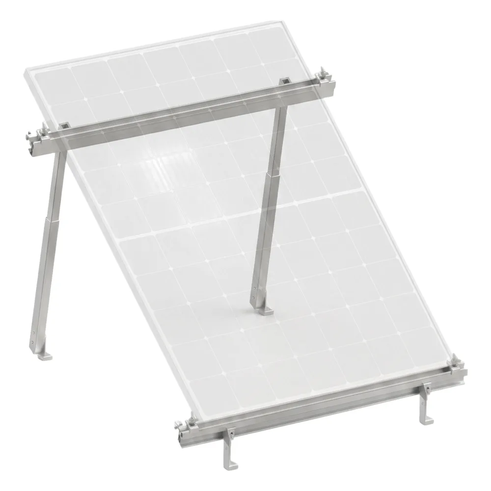 Montaje para Panel Solar, Riel "8" de 1400mm para Módulos con Espesor de 35mm, Velocidad de Viento Máx. 136km/h (20° a 45°) – vista 2