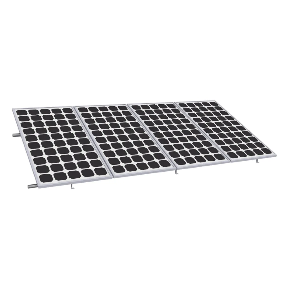 Montaje para Panel Solar, Riel de 4400mm para Módulos con Espesor de 35mm, Velocidad de Viento Máx. 136km/h