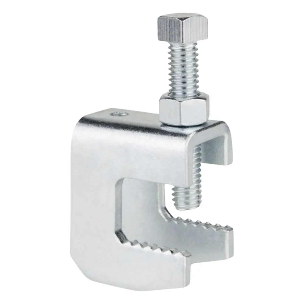 Mordaza de Acero Fija barras de 3/4", para varilla roscada de 3/8".