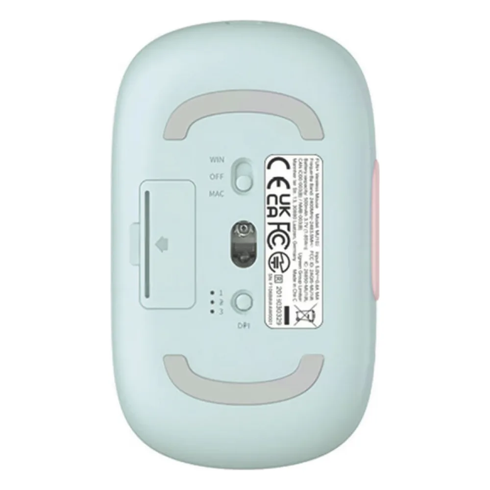 Mouse Inalámbrico FUN | Recargable| 2.4G & Bluetooth | 4 Niveles de DPI | Silencioso | Ergonómico | 5 Botones | Compatible con Windows, macOS 10.5, Android iOS Linux y Chrome OS | Color Rosa. – vista 4