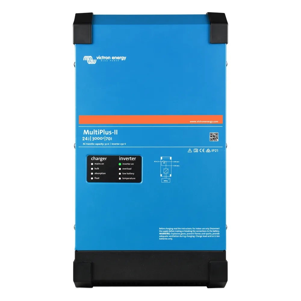 MultiPlus-II 48/3000/35-50 / Inversor Cargador de Onda Pura / Entrada 48 Vcc / Salida 2400 W 120 Vca 60 Hz