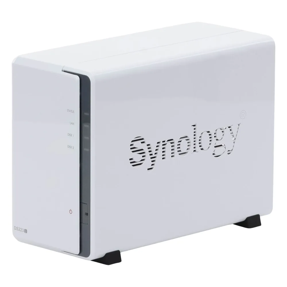 NAS DiskStation DS223j | 2 Bahías | CPU Realtek RTD1619B 1.7 GHz | 1 GB DDR4 | Puerto 1GbE RJ-45 | USB 3.2 Gen 1 | Compatible con HDD y SSD | Synology DSM | RAID 0, 1, JBOD | SMB, AFP, NFS, FTP | Vigilancia IP – vista 6