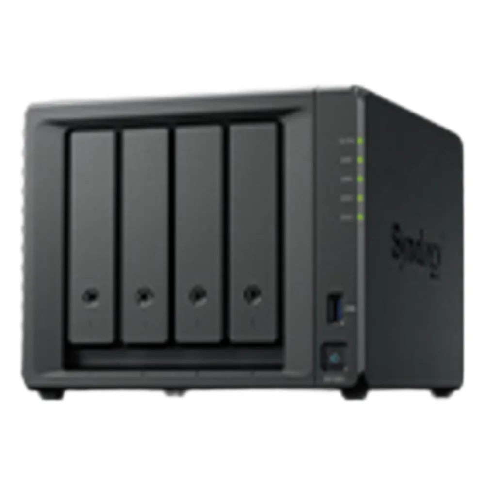 NAS Dispositivo de Protección de Datos Synology ActiveProtect DP340 | 14.5 TB de Capacidad de Copia de Seguridad | RAID 5 con 4 HDD de 8 TB | RAID 1 con 2 SSD de 400 GB | Puerto RJ-45 de 10 GbE | Protección contra Ransomware | Inmutabilidad