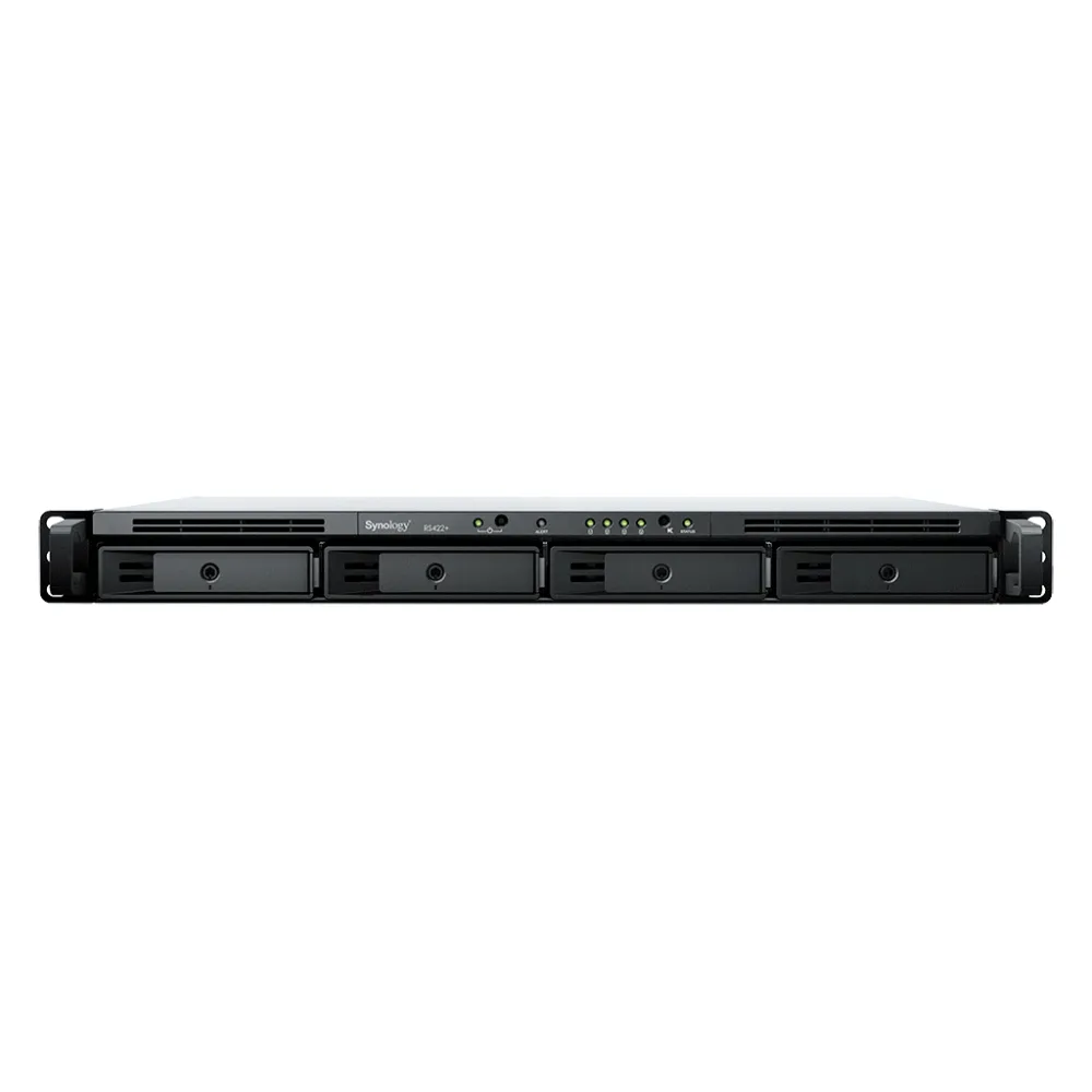 NAS RackStation RS422+ | 4 Bahías | 1U | AMD Ryzen R1600 | 2 GB DDR4 ECC | 570 MB/s Lectura | 530 MB/s Escritura | Puertos Dual 1GbE | Actualización 10GbE | Compatibilidad RAID | Synology DSM. – vista 2