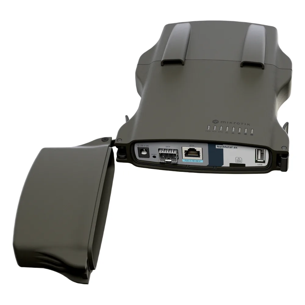 (NetMetal ax) – Radio conectorizado Wi-Fi 6 doble banda, Gigabit y SFP+ 2.5G para exteriores