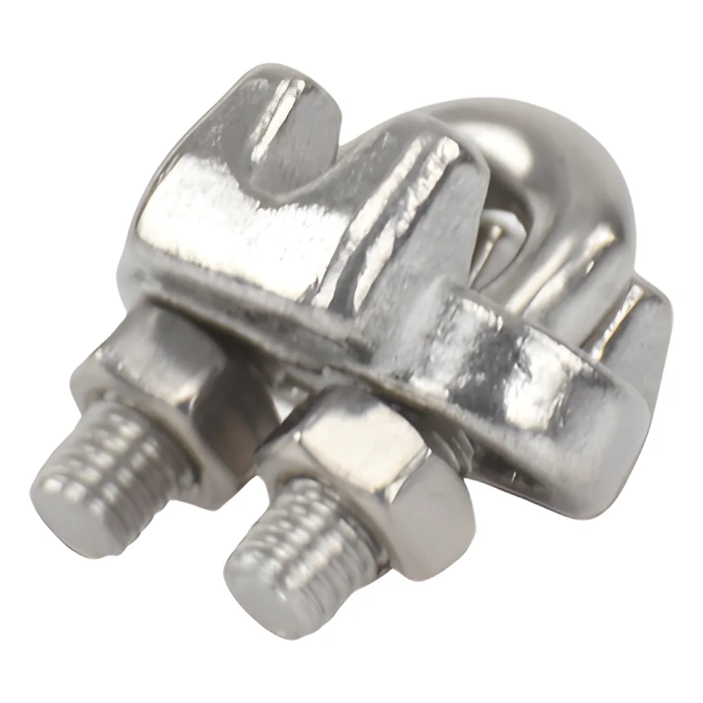 Nudo/ Perro/ Abrazadera Acero Forjado para Cable de 1/8", Acero Inoxidable. – vista 2