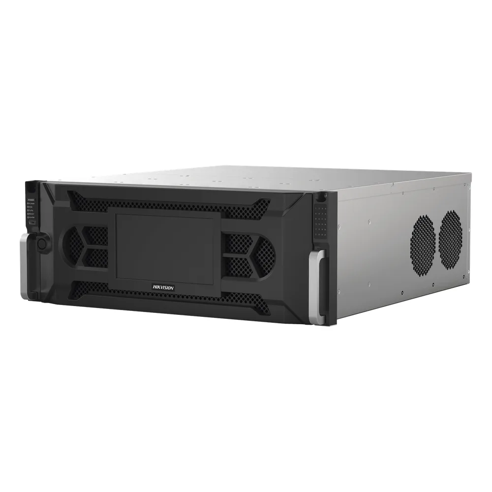 NVR 12 Megapixel (4K) / 128 Canales IP / 24 Bahías de Disco Duro / 4 Tarjetas de Red / Soporta RAID / Reconocimiento Facial / Bases de Datos / Filtro de Falsas Alarmas / Detección de Cuerpo Humano y Vehículos