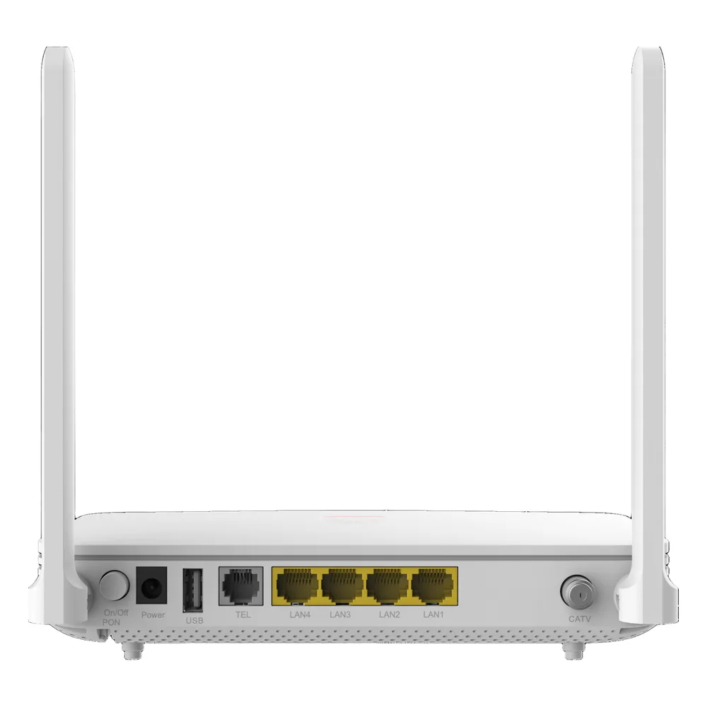 ONT GPON OptiXstar WiFi6 con 4 puertos GE + 1 POTS + 1 CATV, conector SC/APC – vista 7