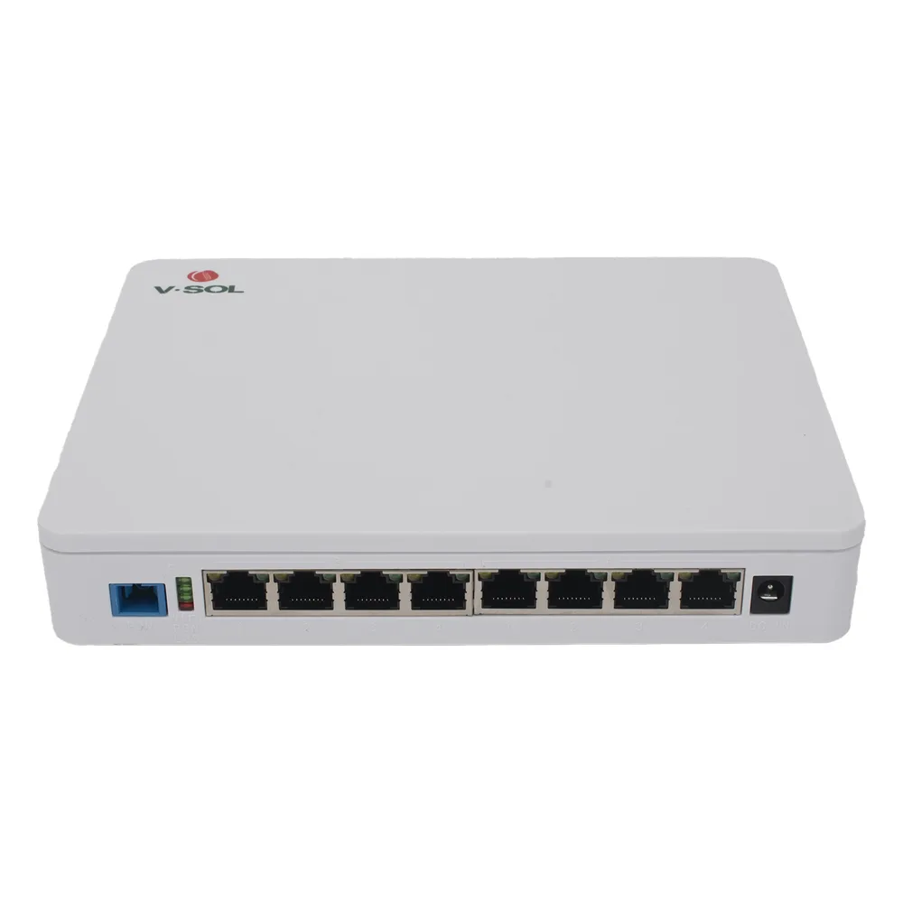 ONU Dual EPON/GPON / 8 Puertos PoE 802.3at Gigabit / Wi-Fi Doble banda 2.4 y 5 GHz /  1 Puerto SC/UPC – vista 2