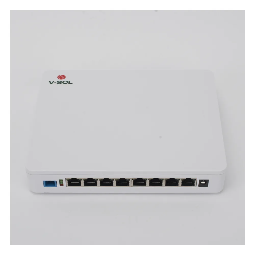 ONU Dual EPON/GPON / 8 Puertos PoE 802.3at Gigabit / Wi-Fi Doble banda 2.4 y 5 GHz /  1 Puerto SC/UPC – vista 3