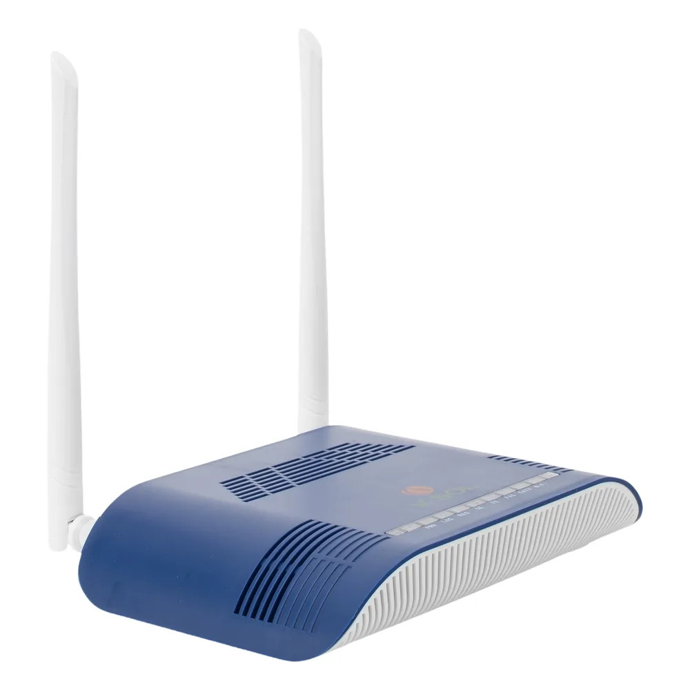 ONU Dual GPON/EPON con Wi-Fi en 2.4 GHz + 1 puerto SC/APC + 1 puerto LAN Gigabit + 1 puerto LAN Fast Ethernet + 1 puerto FXS + 1 puerto CATV, hasta 300 Mbps vía inalámbrico – vista 3