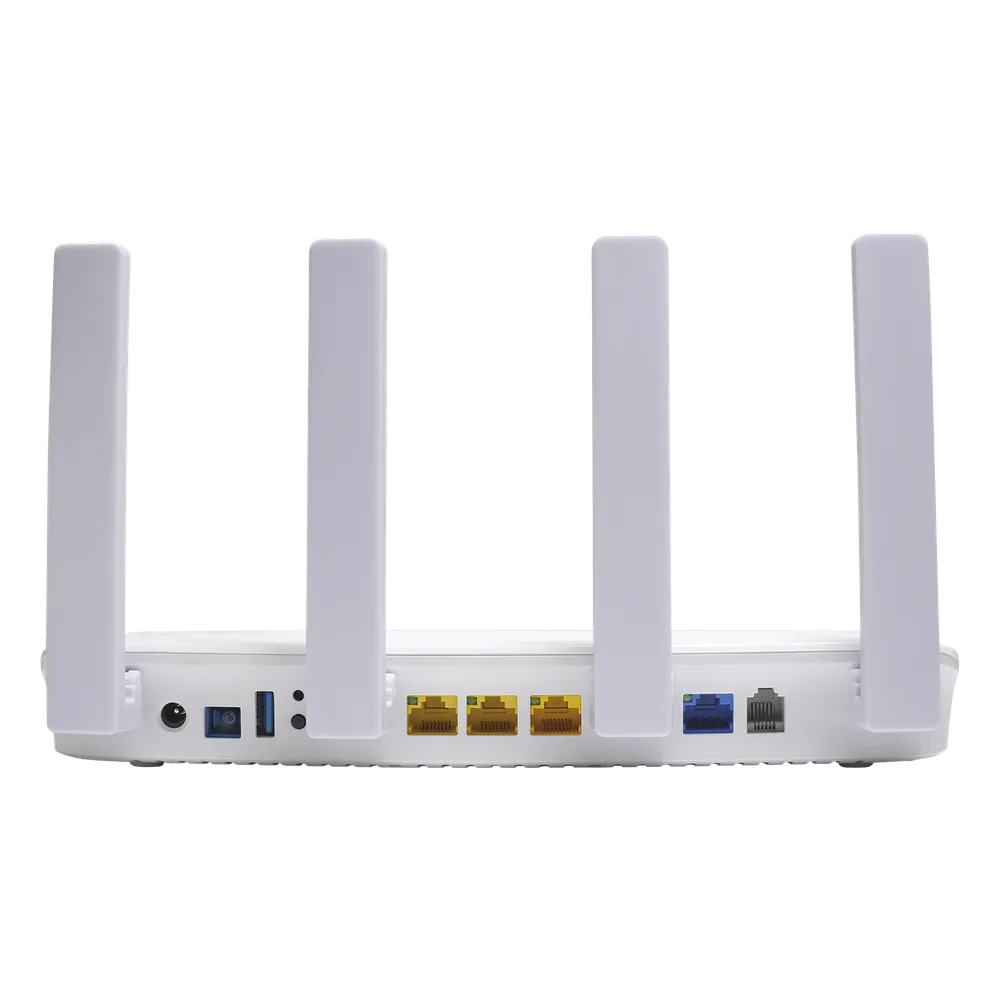 ONU XGSPON / Wi-Fi 6 / 1 Puerto RJ45 2.5 Gbps / 3 Puertos RJ45 1 Gbps / 1 FXS / 1 Puerto USB / – vista 2