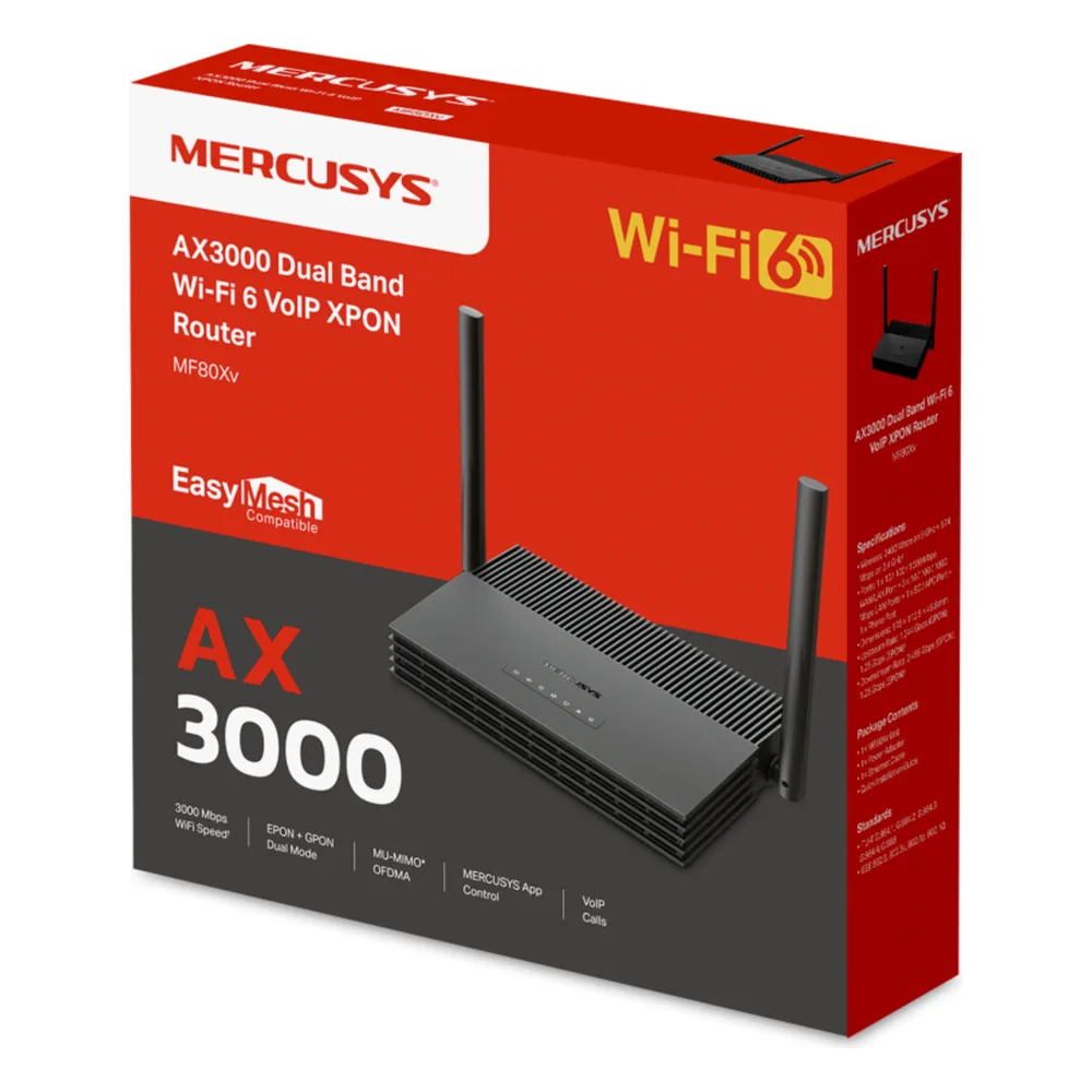 ONU/ONT - XPON Router WiFi 6 AX 3000 / 1 Puerto PON SC/APC / 1 Puerto WAN/LAN Gigabit / 3 Puertos LAN 10/100/1000 MBPS /  Soporta AgiNet Config - AgiNet ACS (herramienta de gestón remota) – vista 3