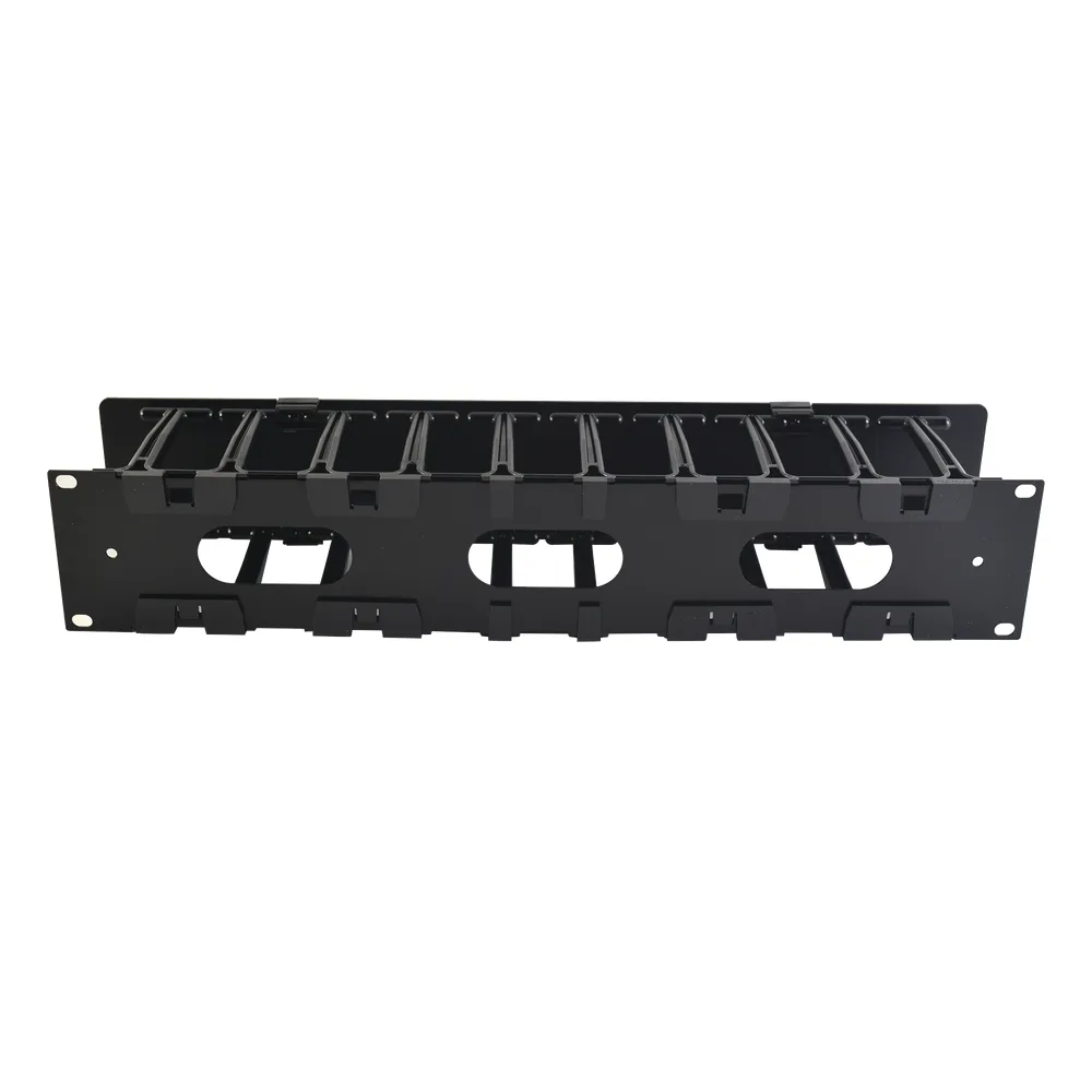 Organizador de Cable Horizontal RouteIT, Sencillo, Para Rack de 19in, 4in de profundidad, 2UR – vista 2