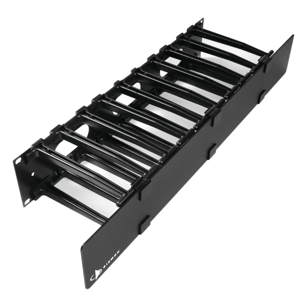 Organizador de Cable Horizontal RouteIT, Sencillo, Para Rack de 19in, 6in de profundidad, 2UR