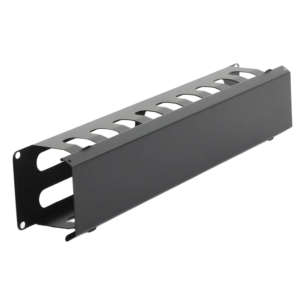 Organizador de Cables Horizontal de 2U para Rack de 19" con Cubierta Metálica – vista 4