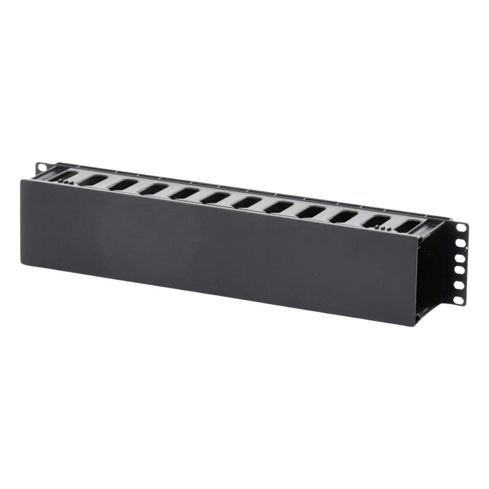 Organizador de Cables Horizontal de 2U para Rack de 19", Fabricado en Polímero Resistente a Deformaciones y Rayones – vista 2