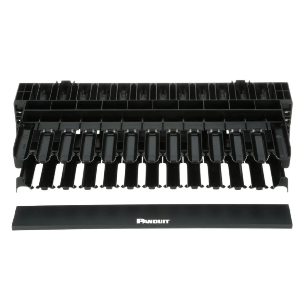 Organizador de Cables Horizontal NetManager, Doble (Frontal y Posterior), Para Rack de 19in, 2UR – vista 3