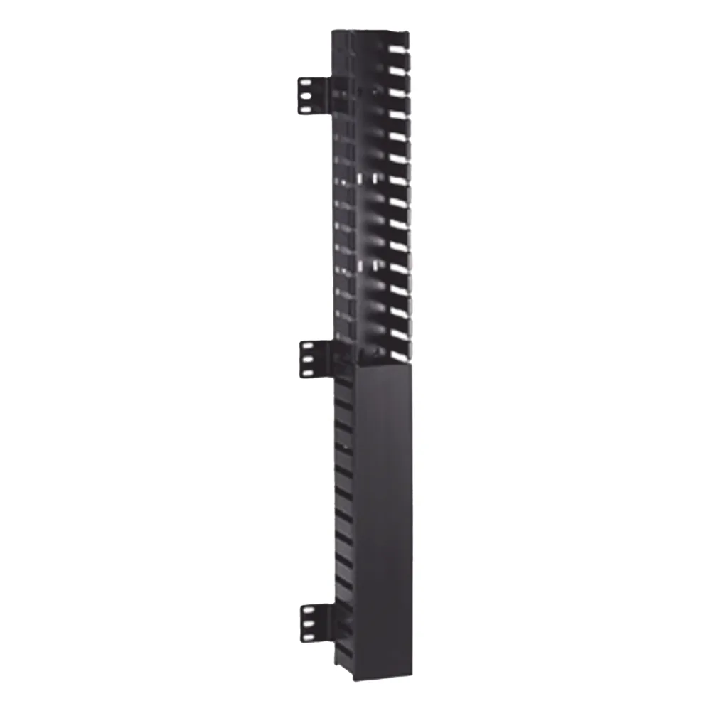 Organizador Vertical IN-Cabinet, Sencillo (Solo Frontal), Para Uso Con Gabinetes Panduit, Montaje Frontal en Riel de Rack, 40 UR, 2.25 in de Ancho, Color Negro