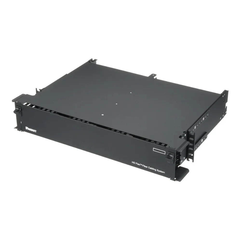 Panel de Distribución de Fibra Óptica, Acepta 12 Cassettes HD Flex y 144 Fibras por UR, Hasta 2 UR – vista 3