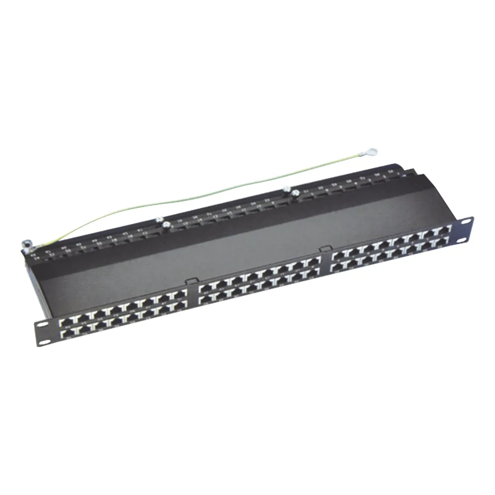 Panel de Parcheo de Impacto (110) Blindado de 48 Puertos Cat6A