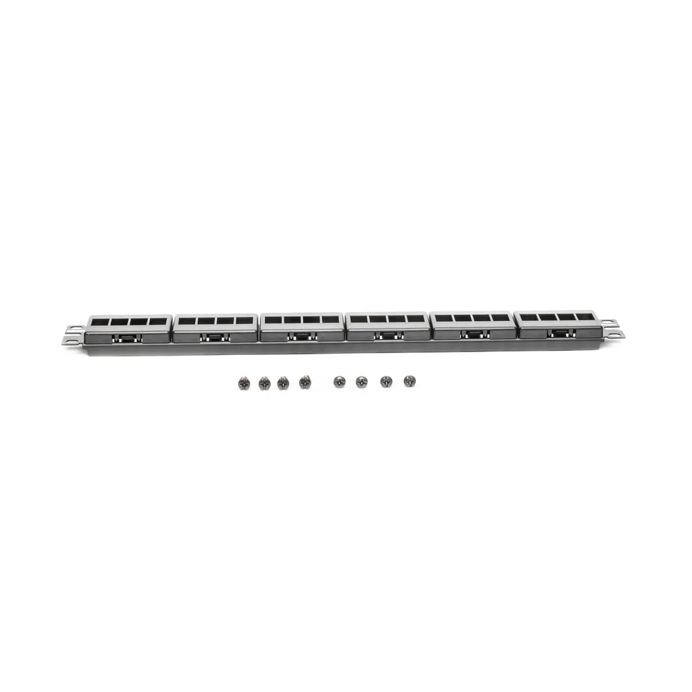 Panel de Parcheo Modular Keystone (Sin Conectores), de 24 Puertos, Espacio Para Identificación con Etiqueta Adhesiva, 1UR – vista 6