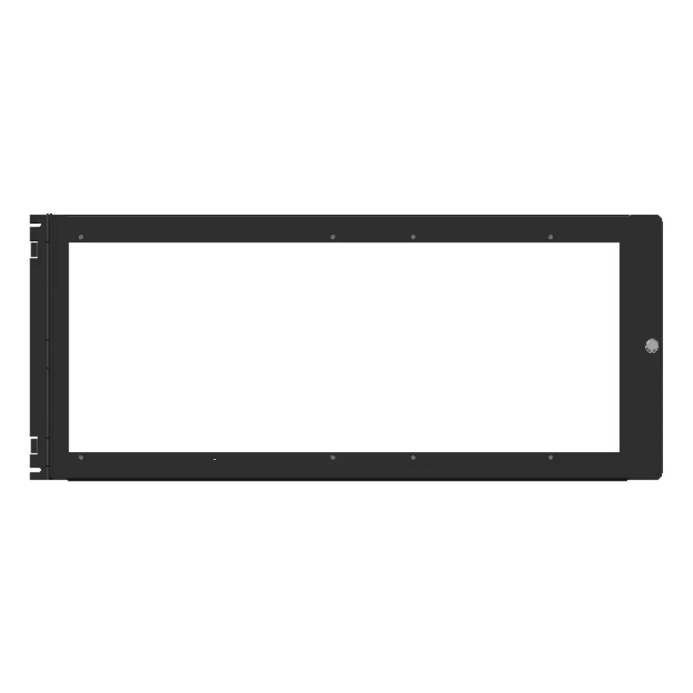 Panel de revestimiento para pantalla táctil de 10 pulgadas y dos anunciadores ACM-30 en gabinetes serie CAB-5