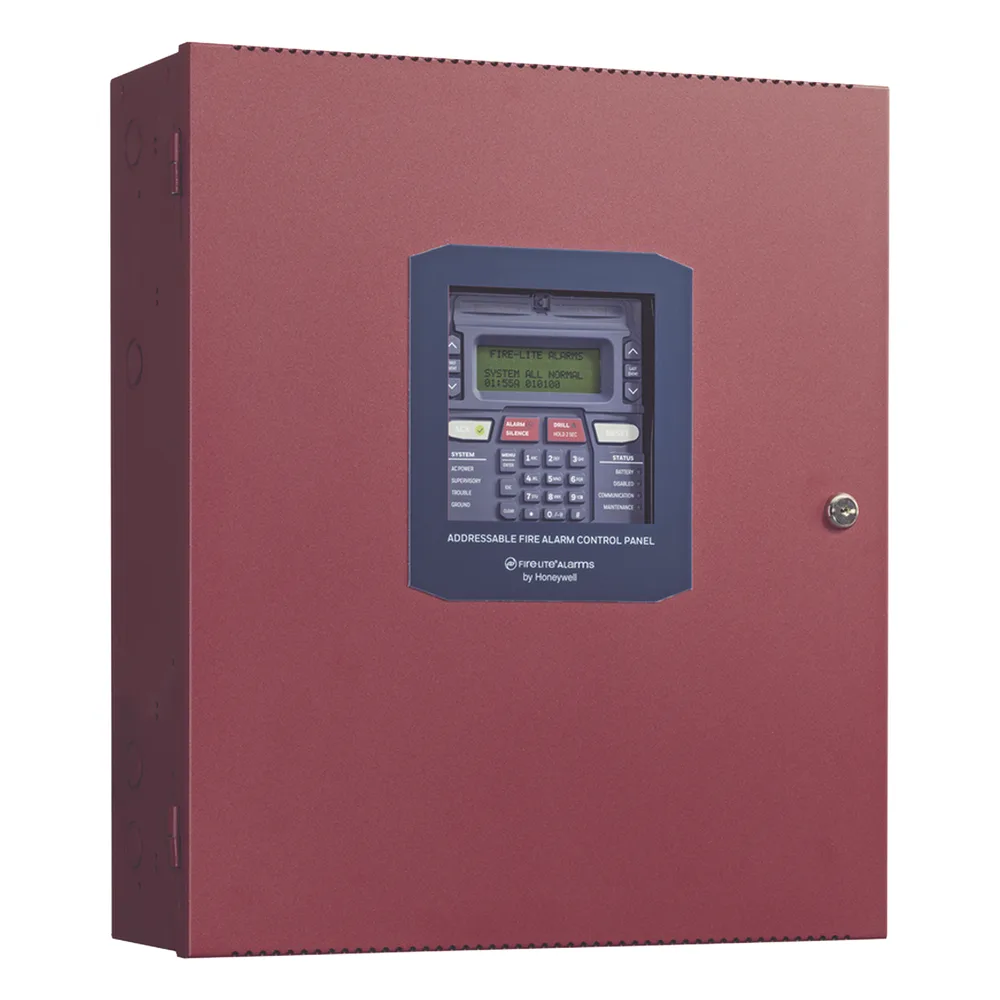 Panel direccionable de detección de incendio de un lazo SLC para hasta 198 puntos, con comunicador dual IPOTS-COM y 4 circuitos NAC – vista 2