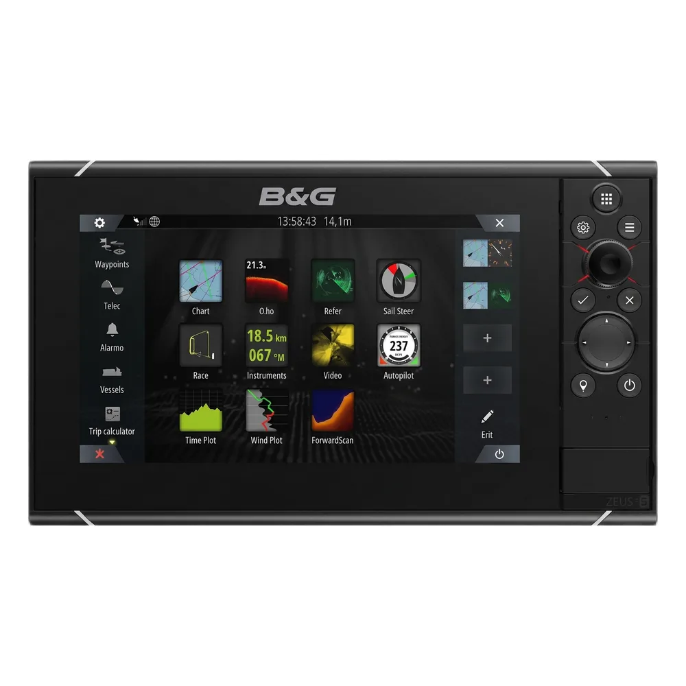 Pantalla de navegación ZEUS3S de alto rendimiento, con display de ultra visibilidad y pantalla touchscreen.
